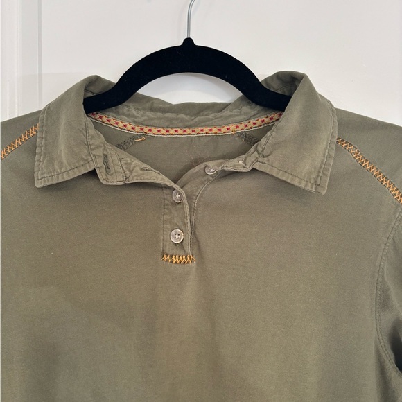 Olive Green Women's Top - Picture 3 of 7